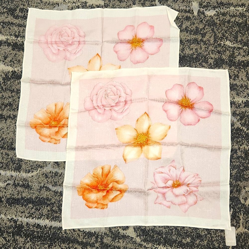 Jim Thompson 100% Silk Napkin Set of 2 NWT